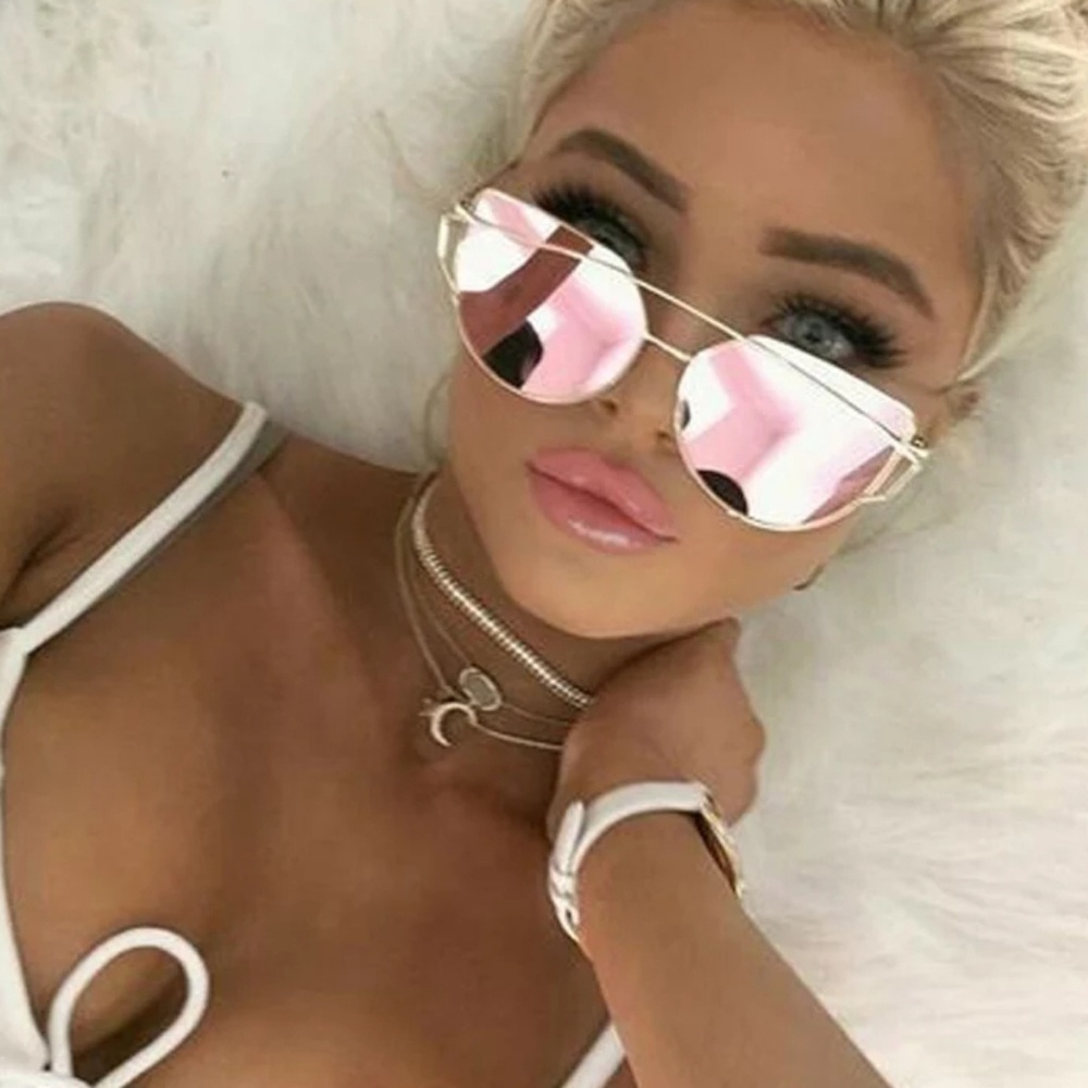 New Cateye Mirrored Sunglasses